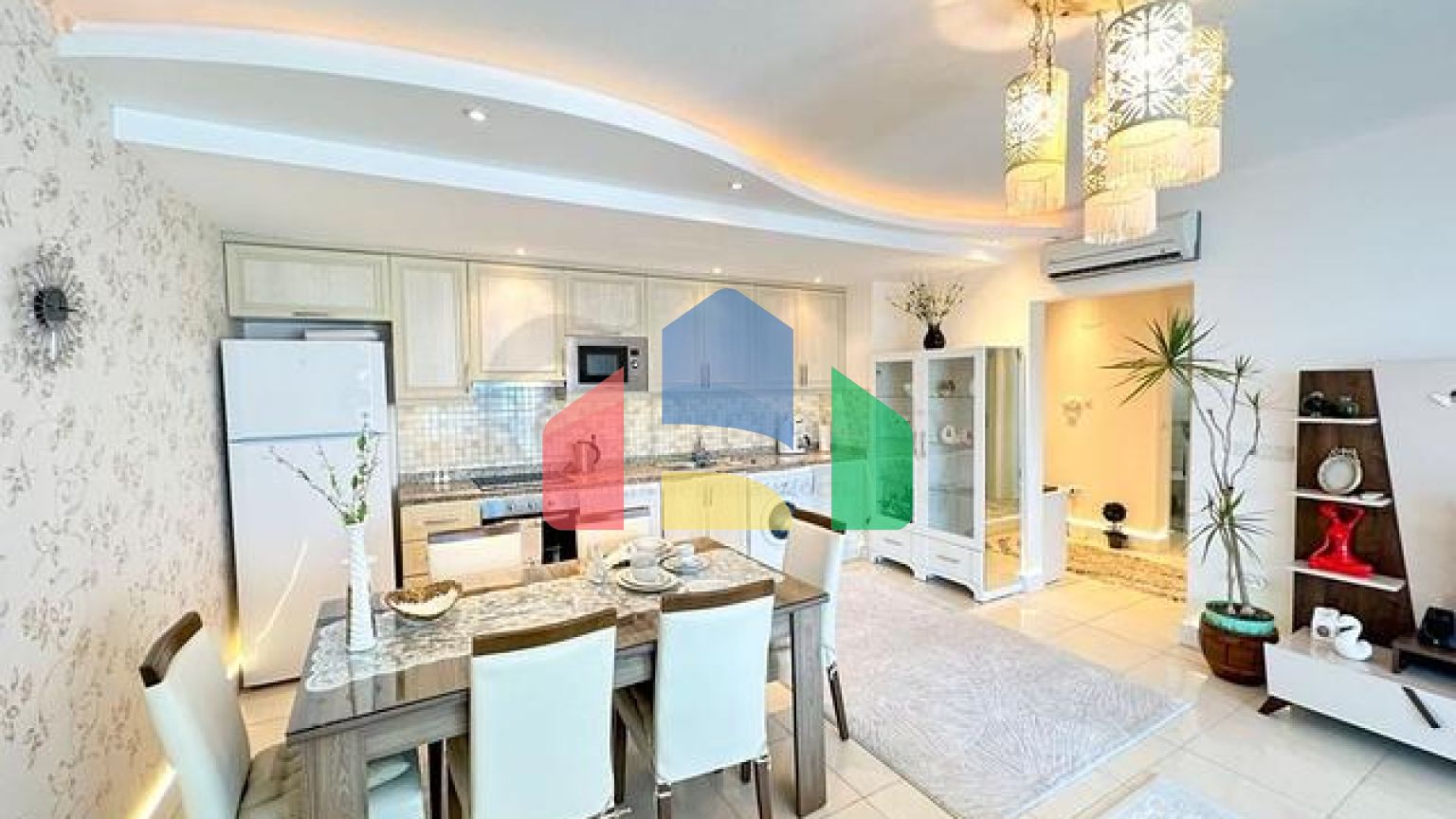 Просторная квартира 2+1 в районе Махмутлар