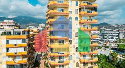 Furnished 2+1 apartment in Mahmutlar