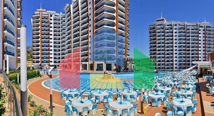 One-bedroom apartment in a luxury complex in Mahmutlar district