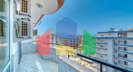 Spacious apartment in Mahmutlar area with sea and mountain views