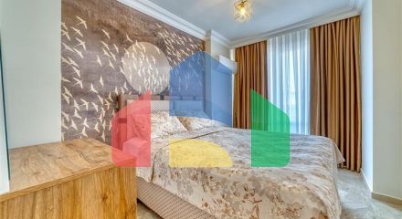 Spacious apartment in Mahmutlar area with sea and mountain views