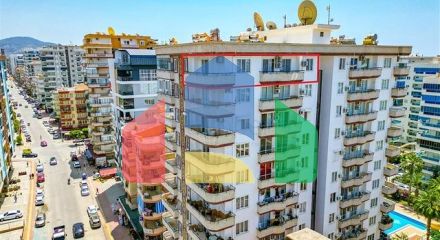 Просторная квартира в районе Махмутлар с видом на море и горы Просторная квартира в районе Махмутлар с видом на море и горы