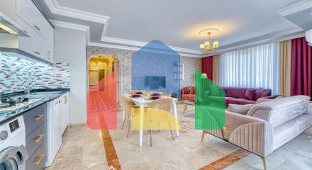 Просторная квартира в районе Махмутлар с видом на море и горы Просторная квартира в районе Махмутлар с видом на море и горы