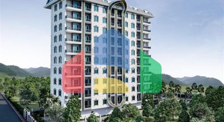 Квартира 1 + 1 в Махмутларі