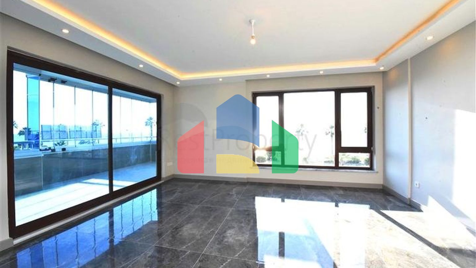 Пентхаус 3 + 1 з видом на Середземне море в Махмутларі