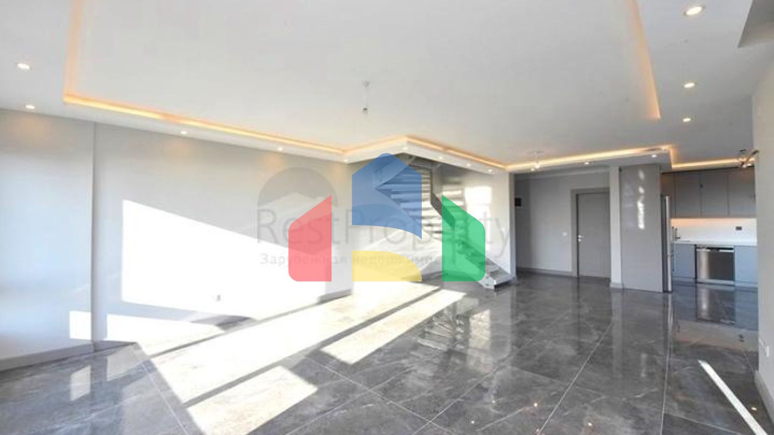 Пентхаус 3 + 1 з видом на Середземне море в Махмутларі