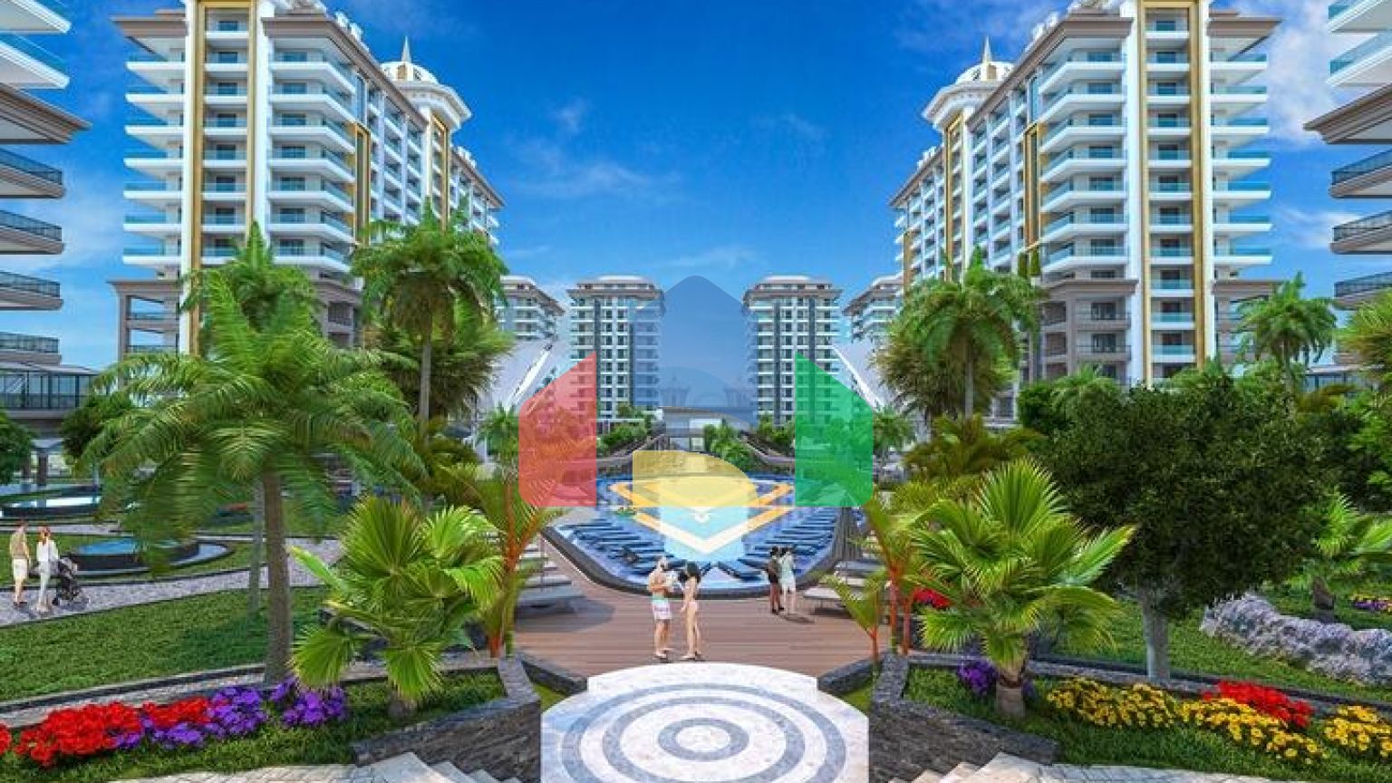 Новый комплекс с богатой инфраструктурой в Махмутларе