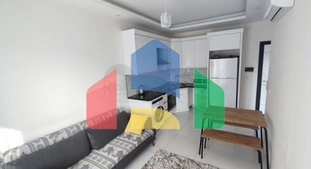 Квартира 1+1 с мебелью и техникой в районе Махмутлар