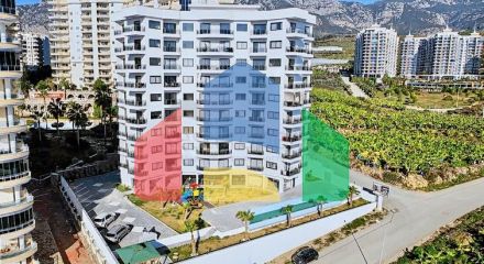 Furnished 1+1 apartment in Mahmutlar