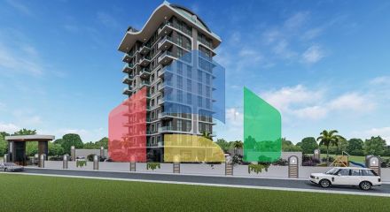 Пентхаус плануванням 2+1 в районі Махмутлар