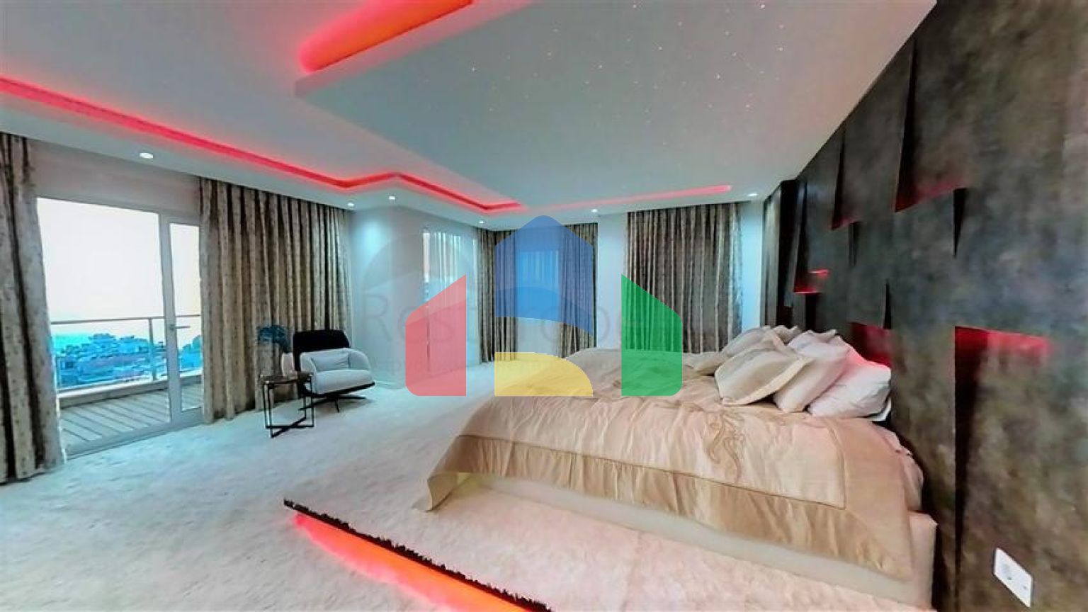 Шикарный пентхаус планировкой 3+1 в районе Махмутлар с видом на море