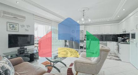 Квартира 2+1 свидом на море и горы в районе Махмутлар