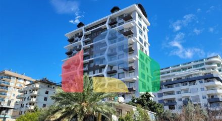 Квартира 1+1 с превосходной инфраструктурой в районе Махмутлар