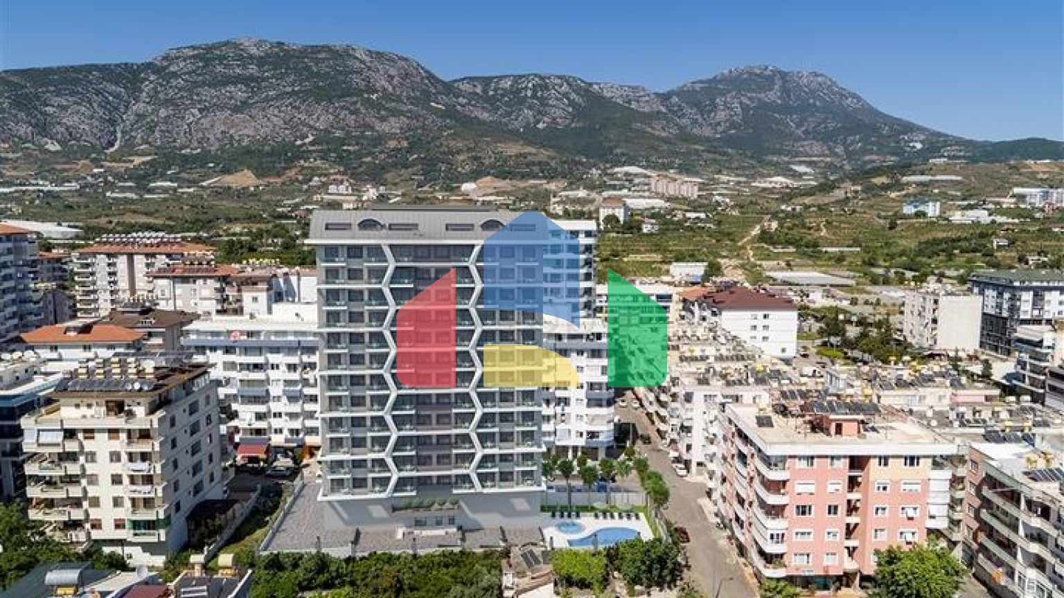 Квартира 1+1 с превосходной инфраструктурой в районе Махмутлар