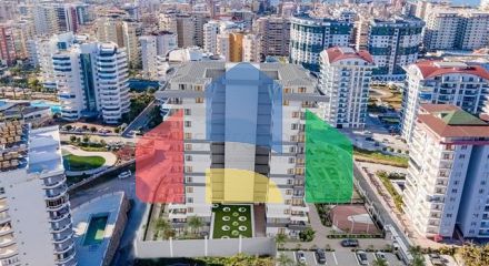 Квартира 1 + 1 в споруджуваному комплексі преміум класу в районі Махмутлар