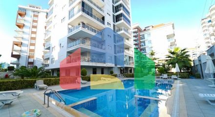 2+1 apartment in the popular area of Mahmutlar