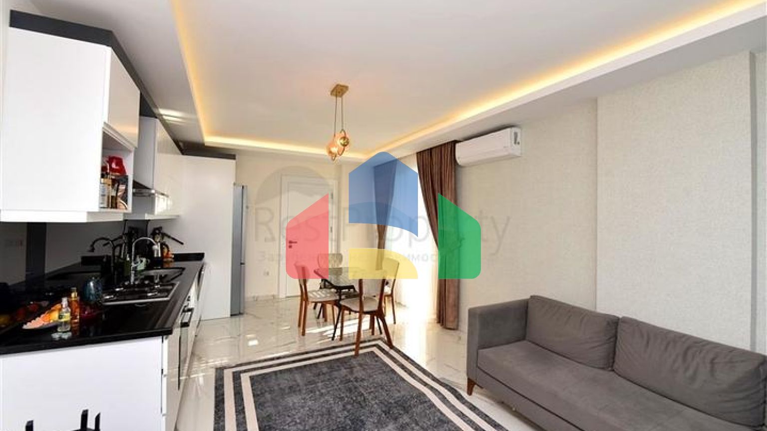 Просторная квартира 1+1 в комплексе с развитой инфраструктурой