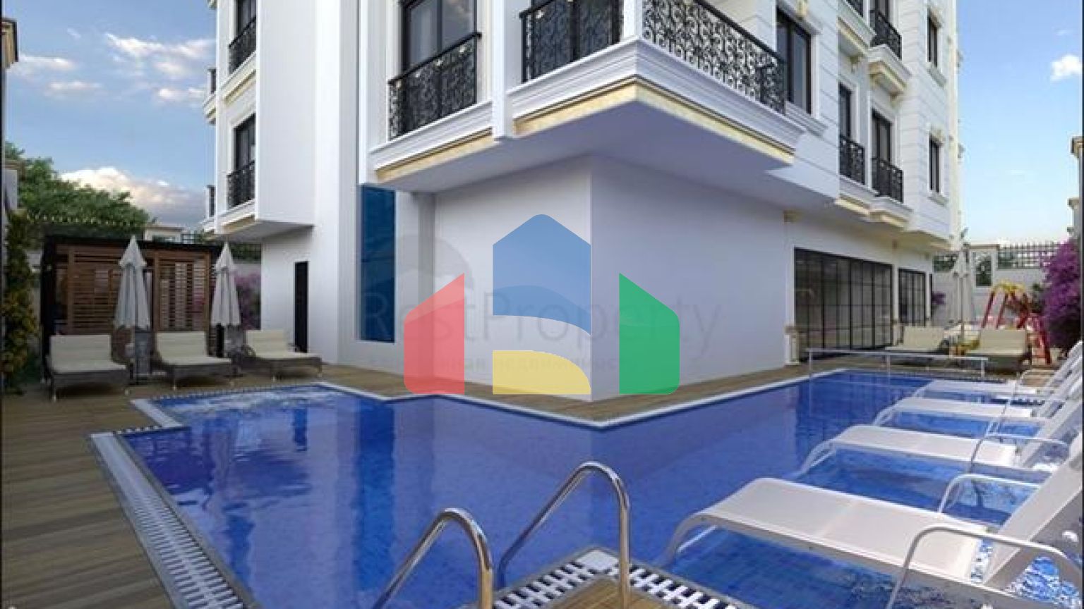 Бутик – комплекс в Махмутларе в 800 м от моря