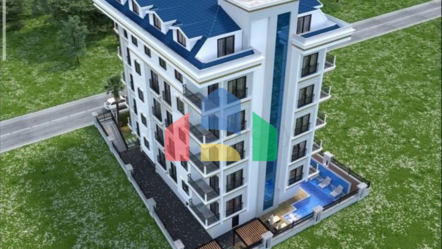 Бутик – комплекс в Махмутларе в 800 м от моря