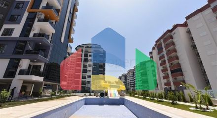 Квартира 1+1 в новом комплексе в районе Махмутлар