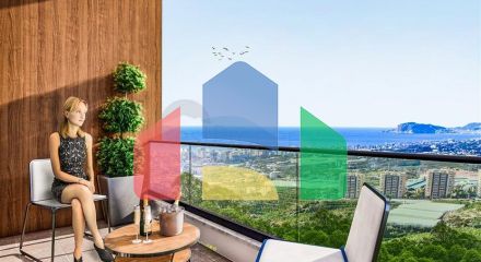 One-bedroom apartment in a new residential complex in Mahmutlar