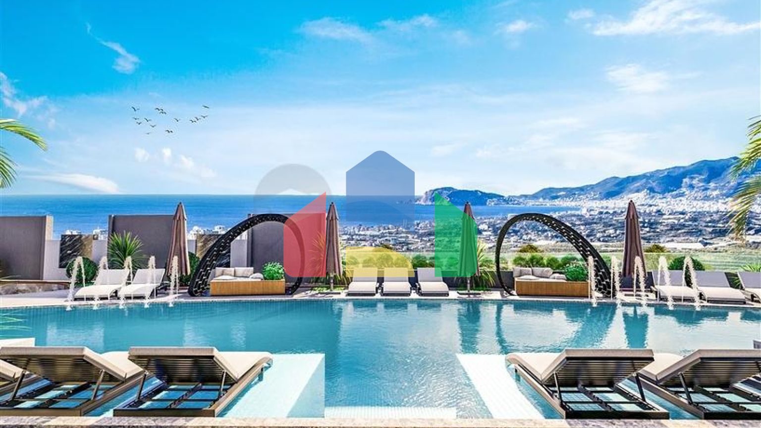 Двокімнатна квартира в новому житловому комплексі в Махмутларі