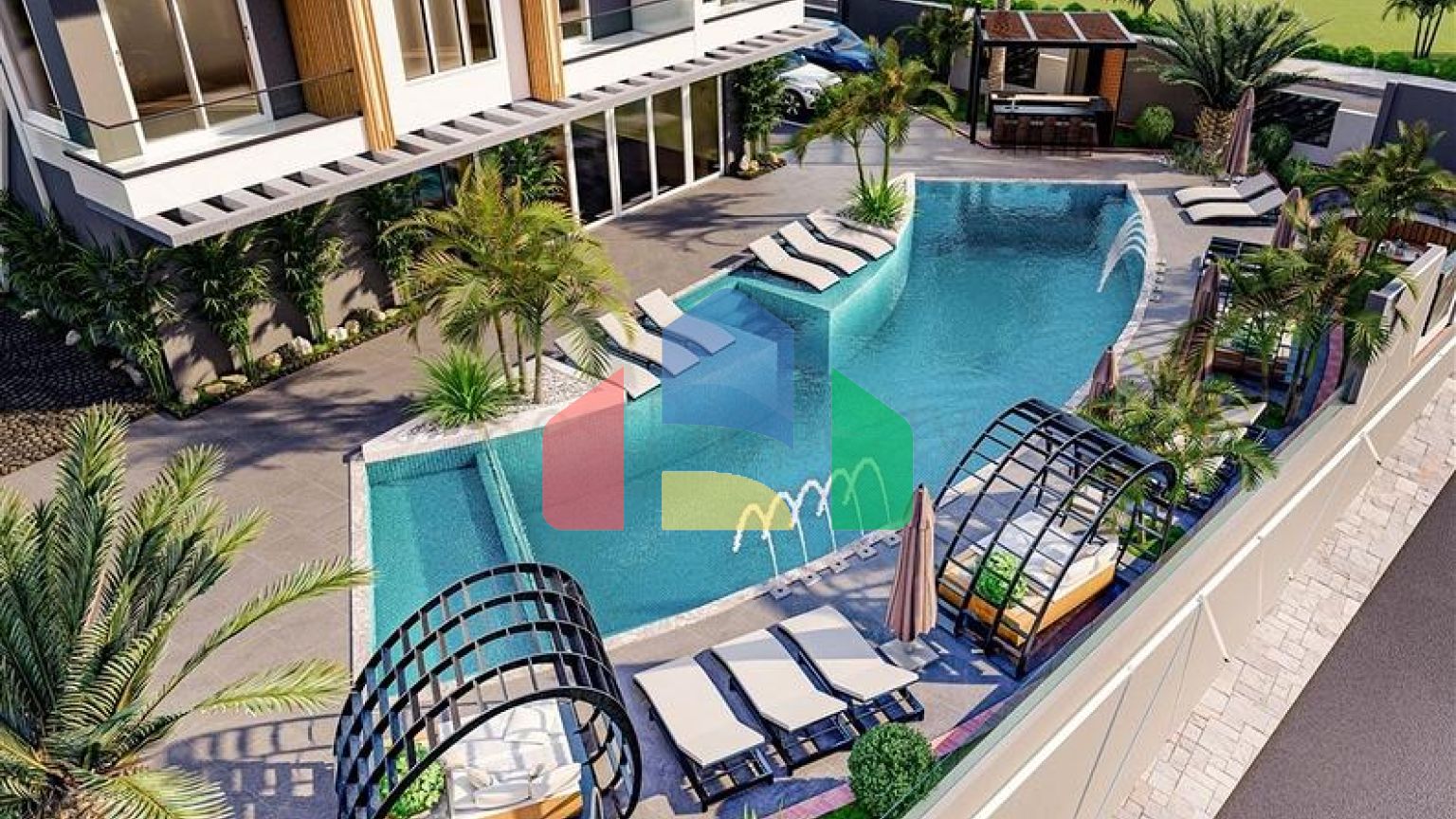 Двокімнатна квартира в новому житловому комплексі в Махмутларі