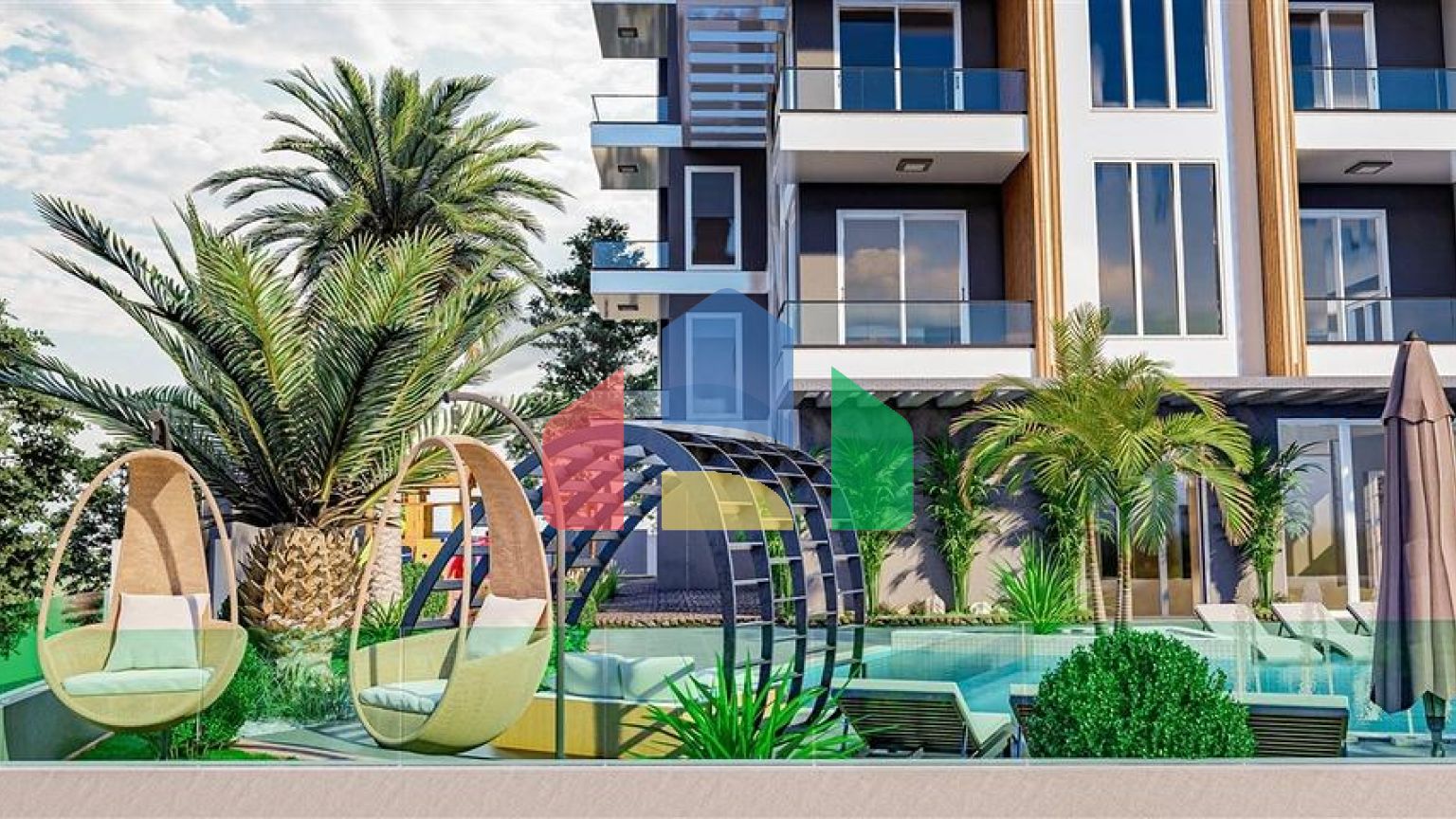 Двокімнатна квартира в новому житловому комплексі в Махмутларі