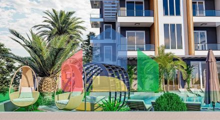 Двокімнатна квартира в новому житловому комплексі в Махмутларі Двокімнатна квартира в новому житловому комплексі в Махмутларі