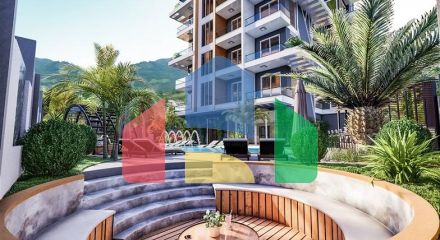 Двокімнатна квартира в новому житловому комплексі в Махмутларі Двокімнатна квартира в новому житловому комплексі в Махмутларі