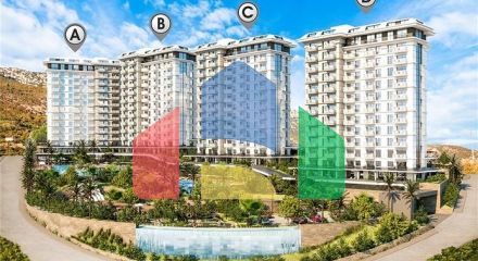Квартира 1 + 1 в районі Махмутлар