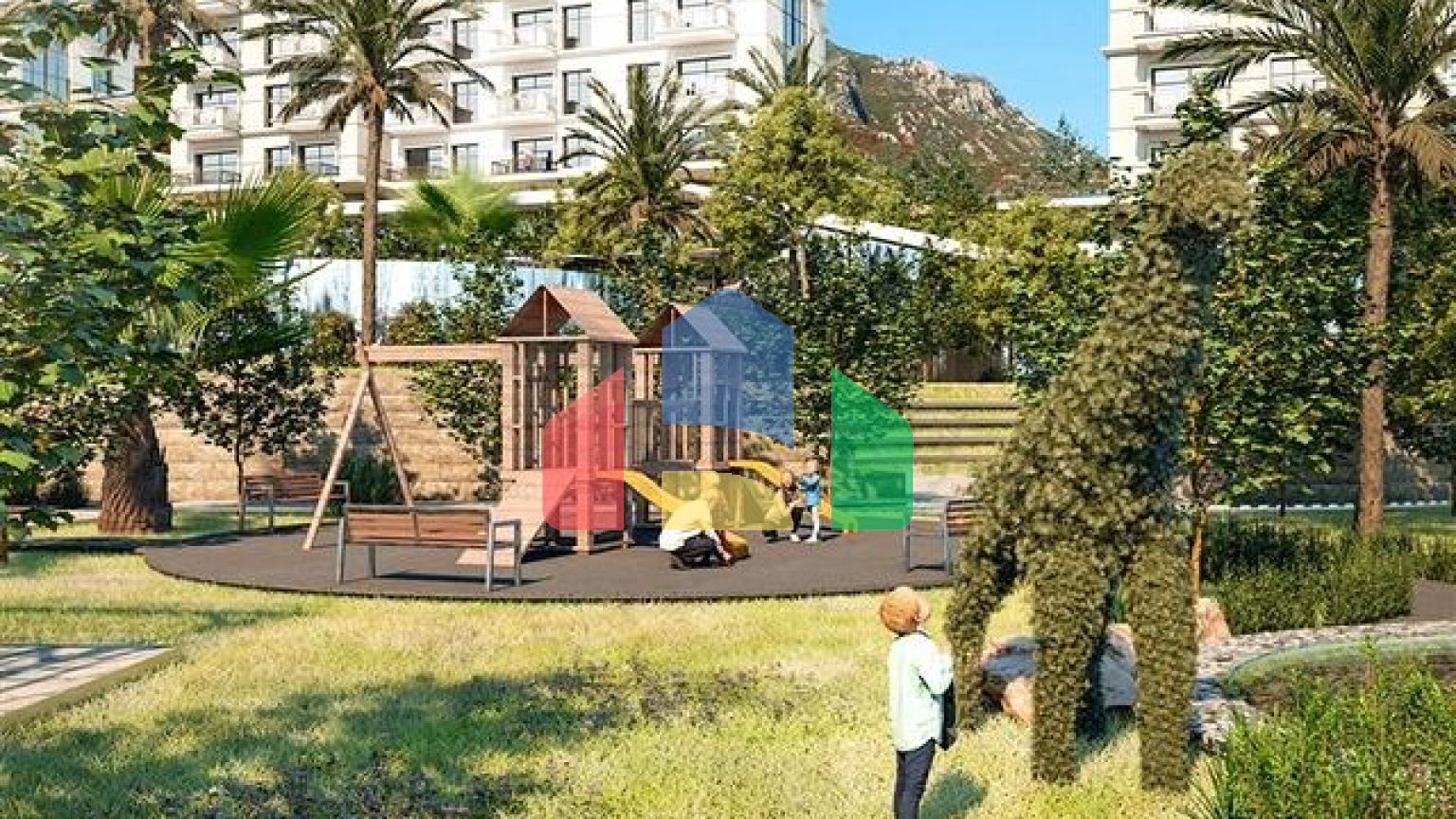 Квартира 1+1 в районе Махмутлар