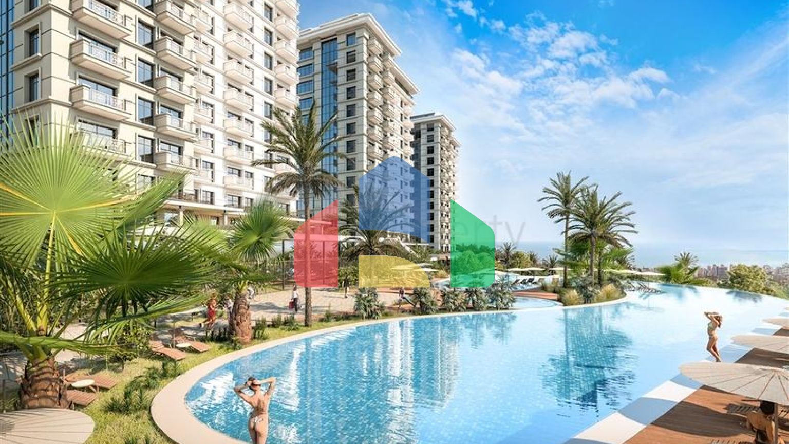 Квартира 1+1 в районе Махмутлар