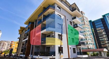 Квартира планировкой 1+1 в новом проекте в районе Махмутлар