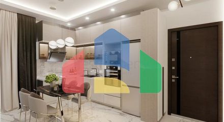 Квартира планировкой 1+1 в строящемся доме района Махмутлар