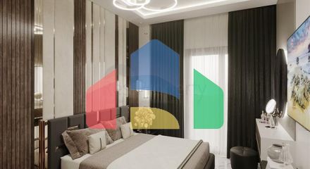 Квартира планировкой 1+1 в строящемся доме района Махмутлар