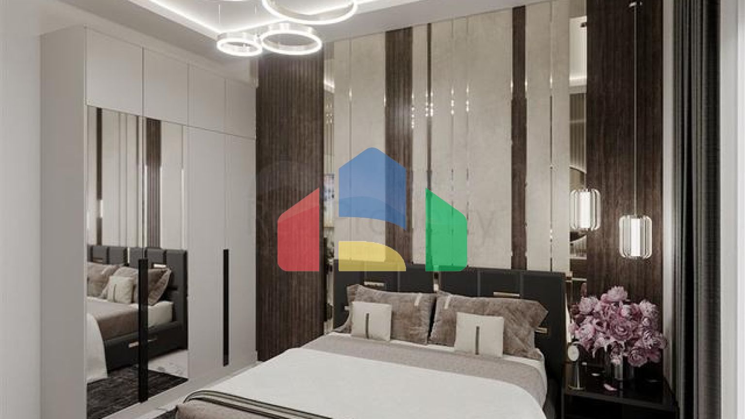 Квартира планировкой 1+1 в строящемся доме района Махмутлар