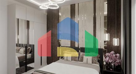 Квартира планировкой 1+1 в строящемся доме района Махмутлар