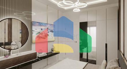 Квартира планировкой 1+1 в строящемся доме района Махмутлар