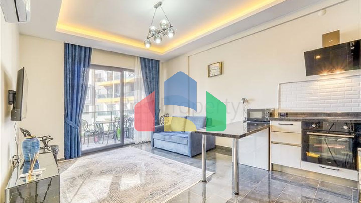 Квартира 1+1 в новом жилом комплексе района Махмутлар