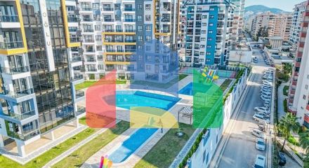 Квартира 1+1 в новом жилом комплексе района Махмутлар