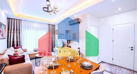 Новый квартира 1+1 в районе Махмутлар