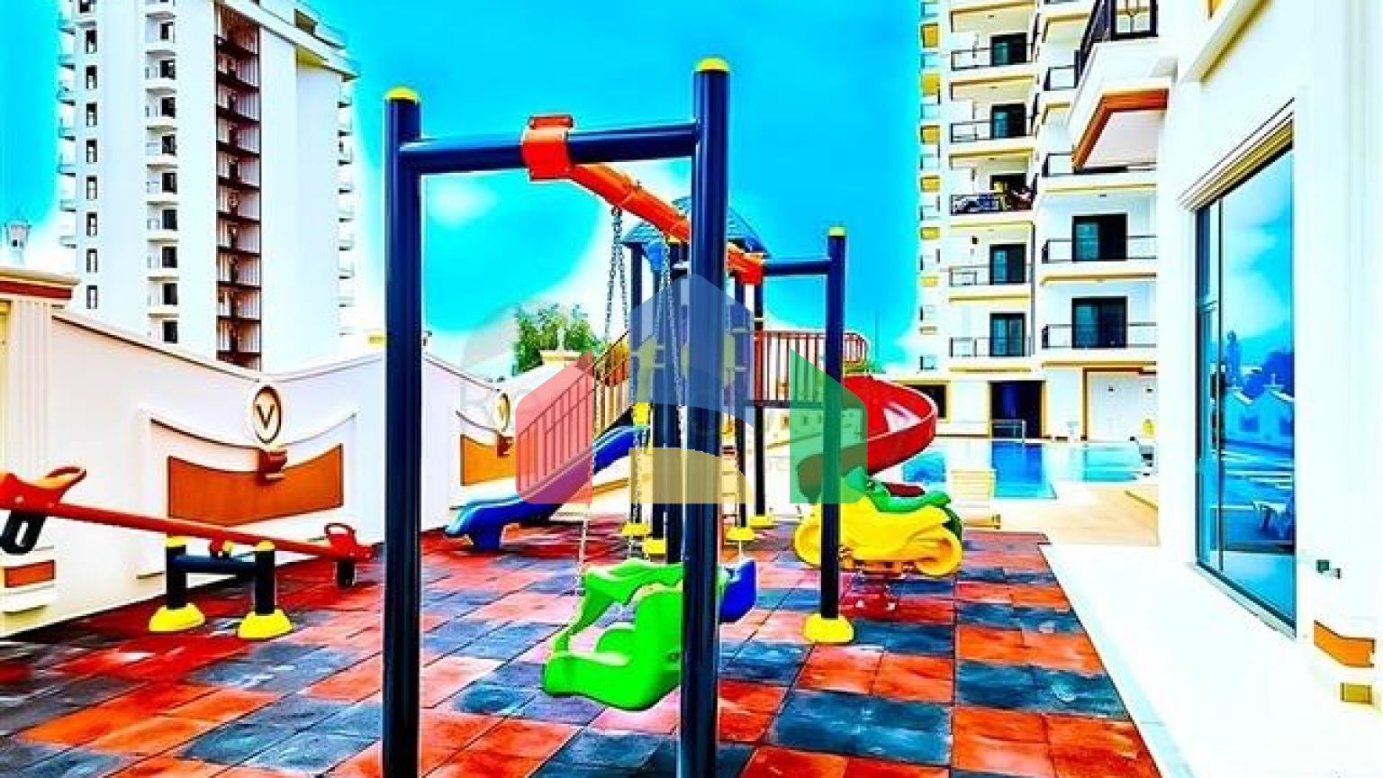 Новый квартира 1+1 в районе Махмутлар