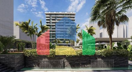 1+1 apartment on the first coastline in a complex with all the infrastructure