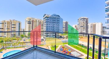 Квартира планировки 1+1 в новом комплексе в районе Махмутлар