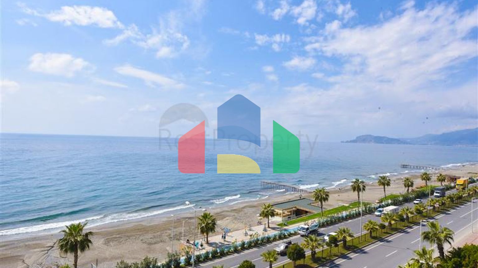 Квартира 2+1 на первой линии в районе Махмутлар