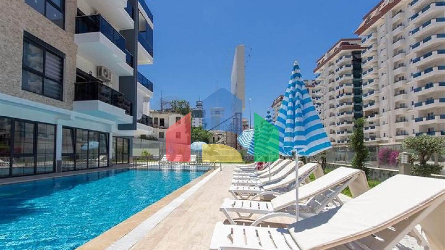 Квартира 1+1 в районе Махмутлар