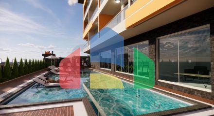 Квартира 1+1 в одном из новых комплексов района Махмутлар