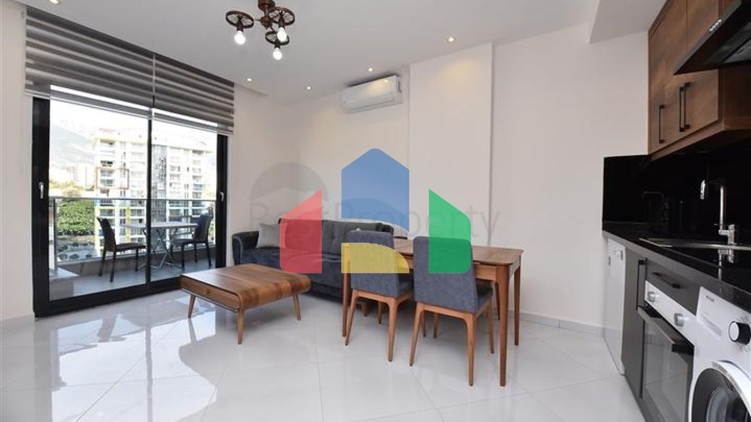 Квартира 1+1 в элитном проекте района Махмутлар