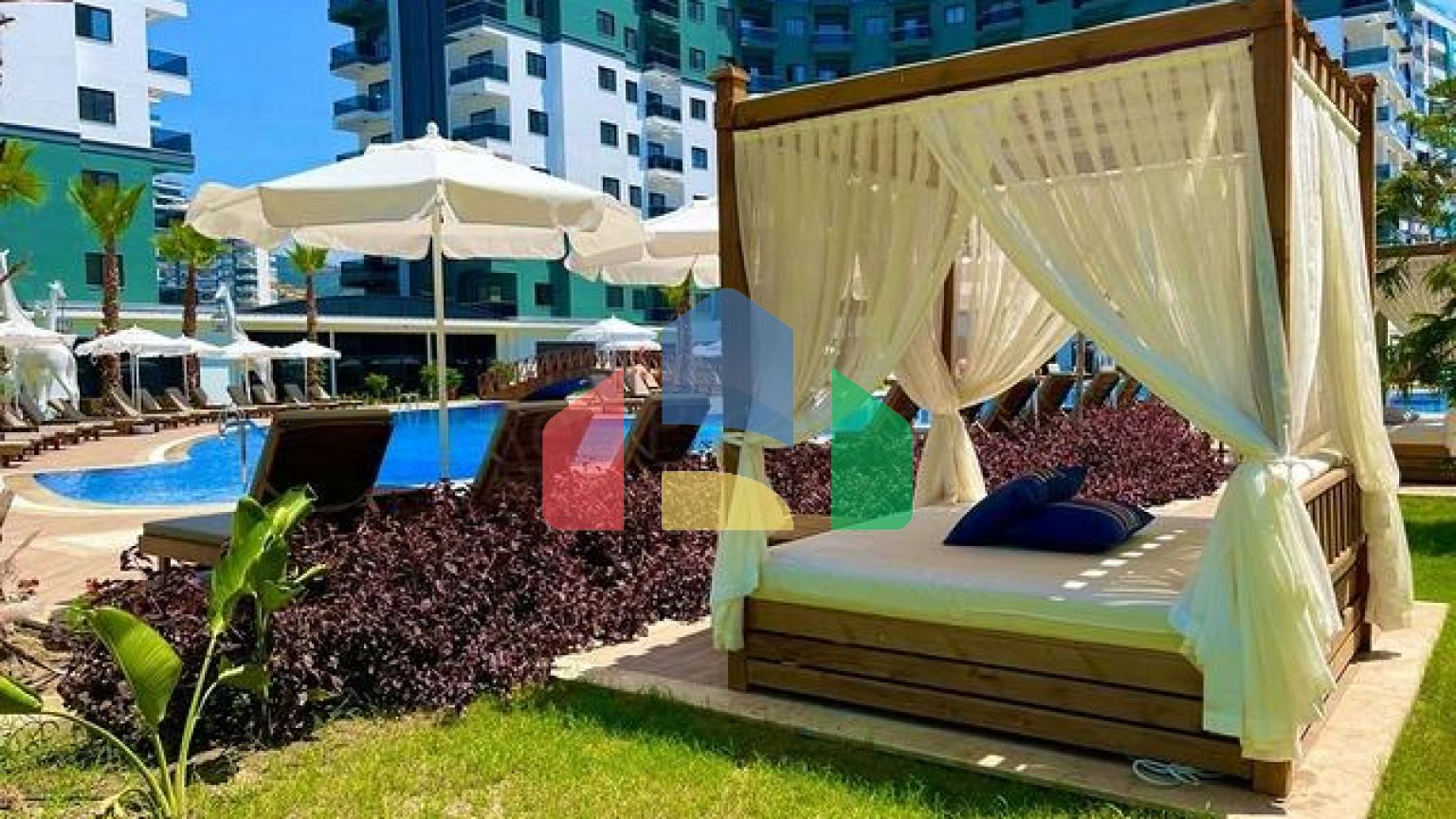 Квартира 1+1 в элитном проекте района Махмутлар